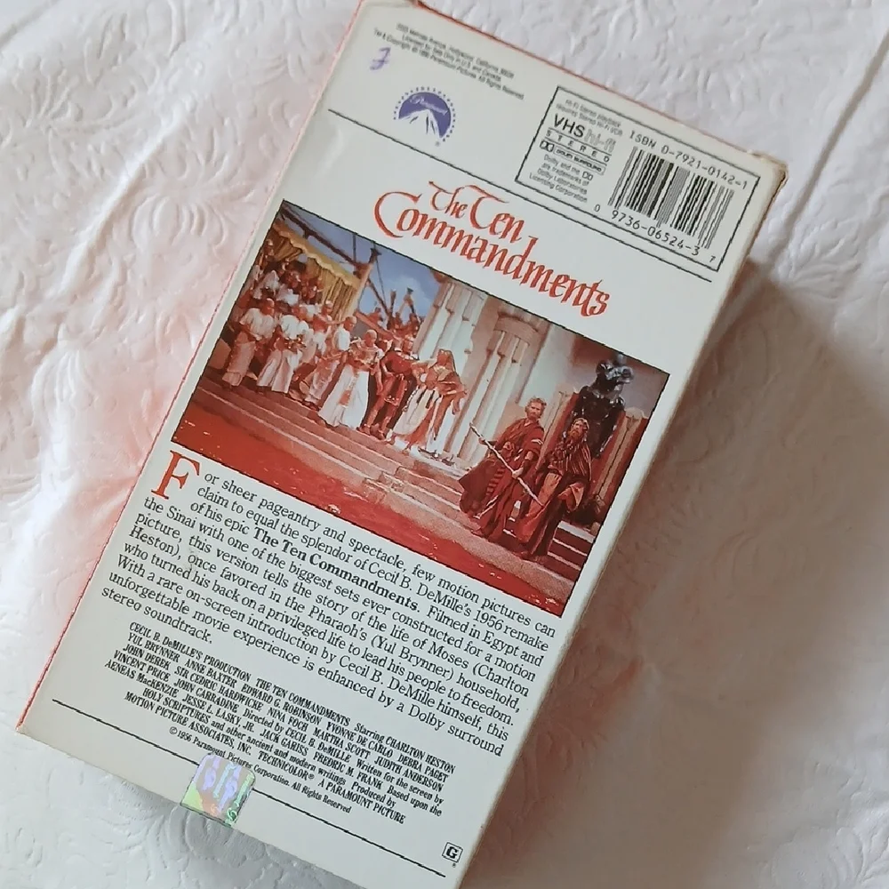 Religious VHS Tape Lot - 'Jesus' 'The Ten Commandments' 'Jesus Superstar'